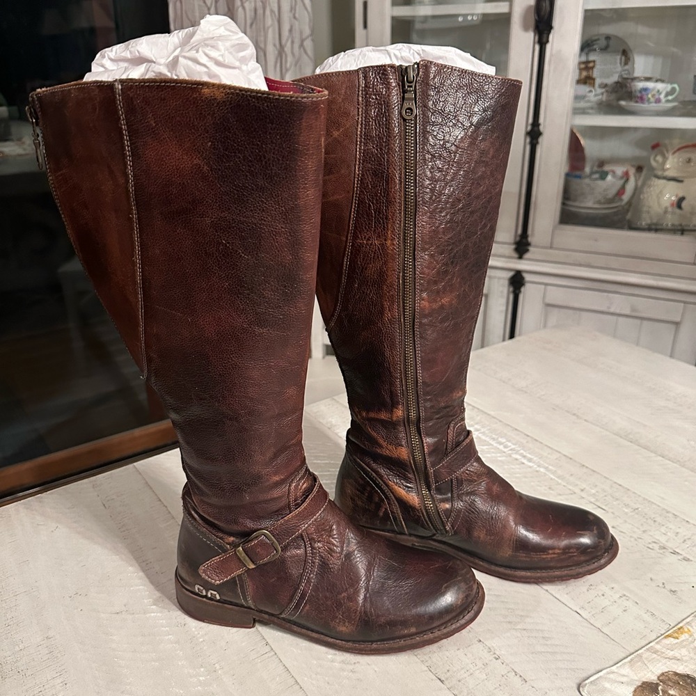 Bed Stu Glaye WIDE CALF Teak Rustic Size 9